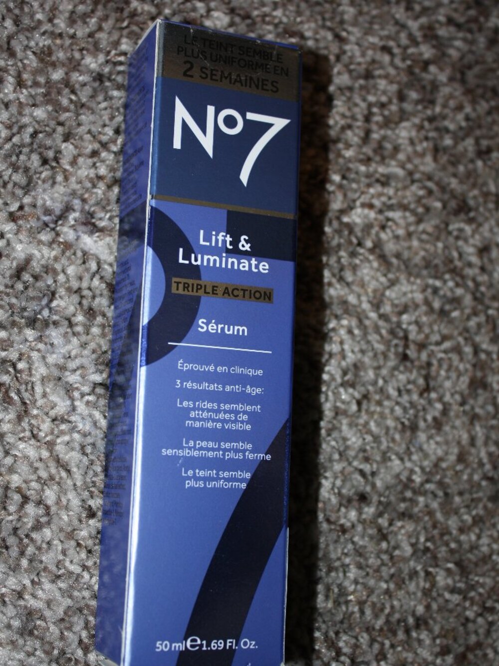 No7 Lift & Luminate Triple Action Serum, 1.69 oz, NIB